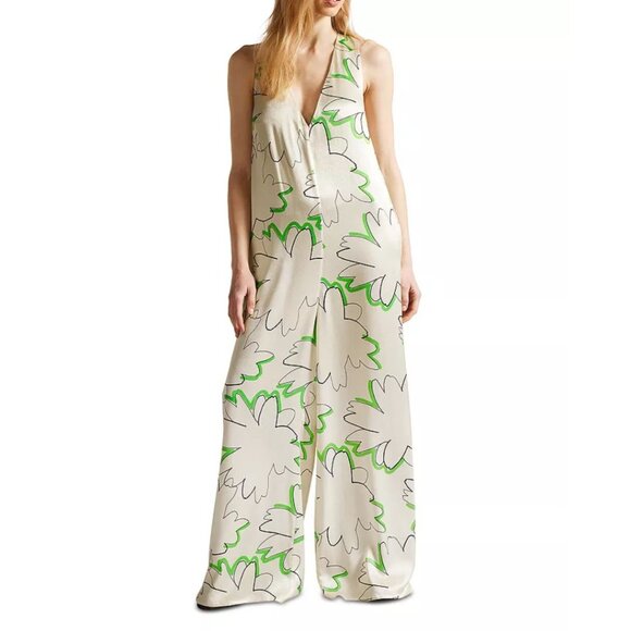 Ted Baker Pants - NWT Ted Baker Remmeiy Printed Strappy Back Jumpsuit